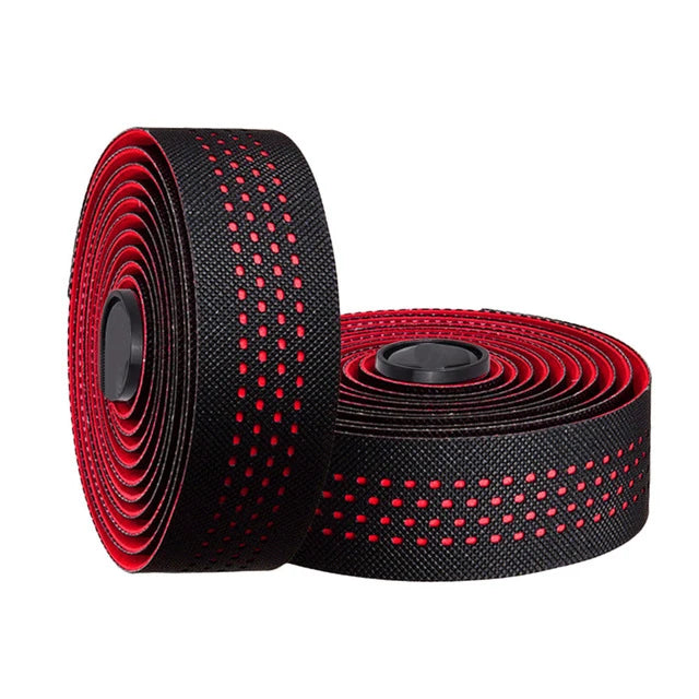 1pair Perforated Breathable Handlebar Tape Non-slip EVA/PU Soft Anti-Vibration