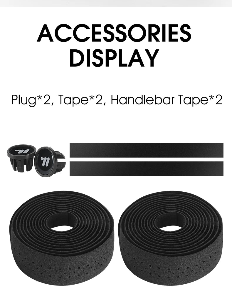 WEST BIKING Bicycle Handlebar Tape EVA High Elastic Bike Bar Tape Breathable Shock Absorption Tapes MTB Road Bike Accessories