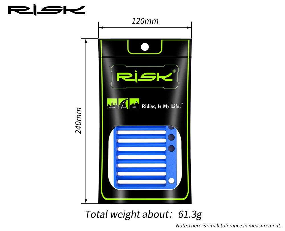 Risk Spoke Nipple Arrangement Tool fit to 13G/14G/15G Spoke Nipples within 17mm