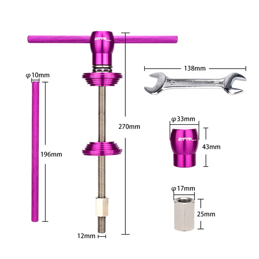 ZTTO Bicycle Headset Press Fit Install And Remove Tool Semi Integrated Steering Box Fork Crown Spacer Washer Installer Driver