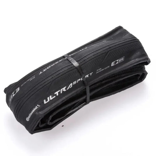 Continental 700x25C Ultra Sport 3 Original OEM Folding Bicycle Tire PureGrip Compound Black Foldable Road Bike Tyre