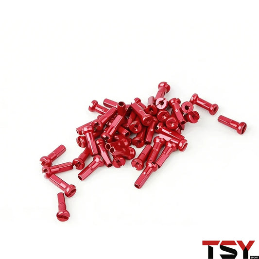 100Pcs 14G Colorful Spoke Nipples 14mm Alloy
