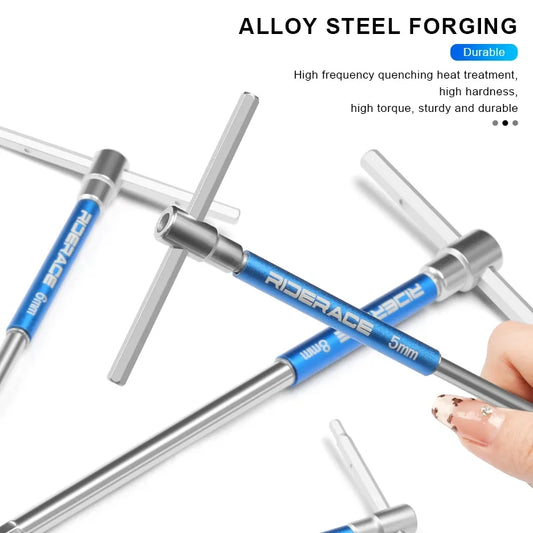 Bicycle Hex Key Wrench Set T Handle 2-10mm CRV Steel Allen Key Bike Repair Tool MTB Road Bike Maintenance Kit