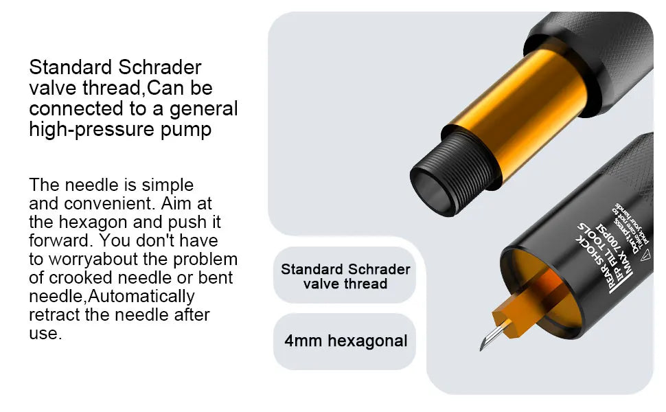 Needle Fill Tool Adaptor for Fox RP2/23/FLOAT-X/CTD/FLOAT-DPS X-Fusion CCDB