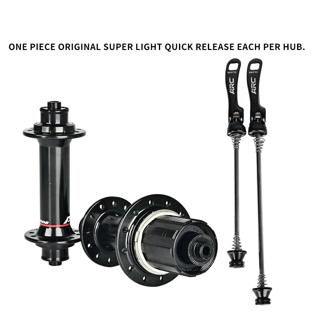 ARC Road Bike Hubs Rim Brake 4 Pawls 48 Clicks Front 100 Rear 130MM  20 24 Holes Ultralight 280g 8-11S