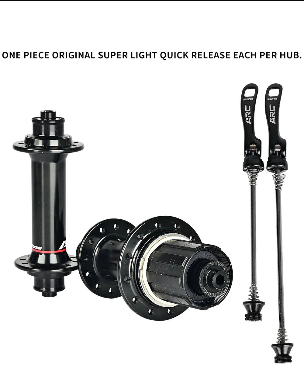 ARC Road Bike Hubs Rim Brake 4 Pawls 48 Clicks Front 100 Rear 130MM  20 24 Holes Ultralight 280g 8-11S
