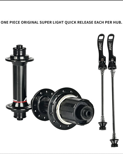 ARC Road Bike Hubs Rim Brake 4 Pawls 48 Clicks Front 100 Rear 130MM  20 24 Holes Ultralight 280g 8-11S