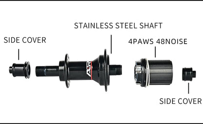 ARC Road Bike Hubs Rim Brake 4 Pawls 48 Clicks Front 100 Rear 130MM  20 24 Holes Ultralight 280g 8-11S
