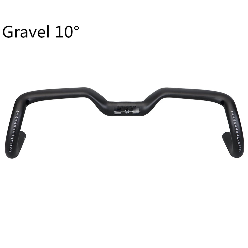 New Gravel 14degrees Carbon Fiber Bicycle Handle T1000 Ultra Light 28 30 32 34 36 38 40 42 44cm
