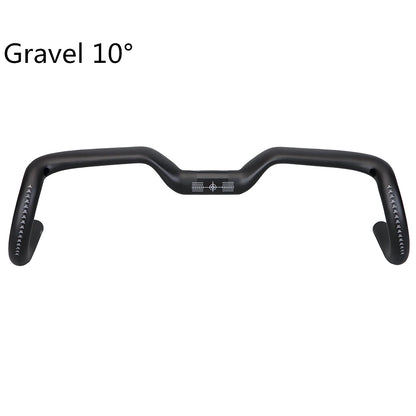 New Gravel 14degrees Carbon Fiber Bicycle Handle T1000 Ultra Light 28 30 32 34 36 38 40 42 44cm