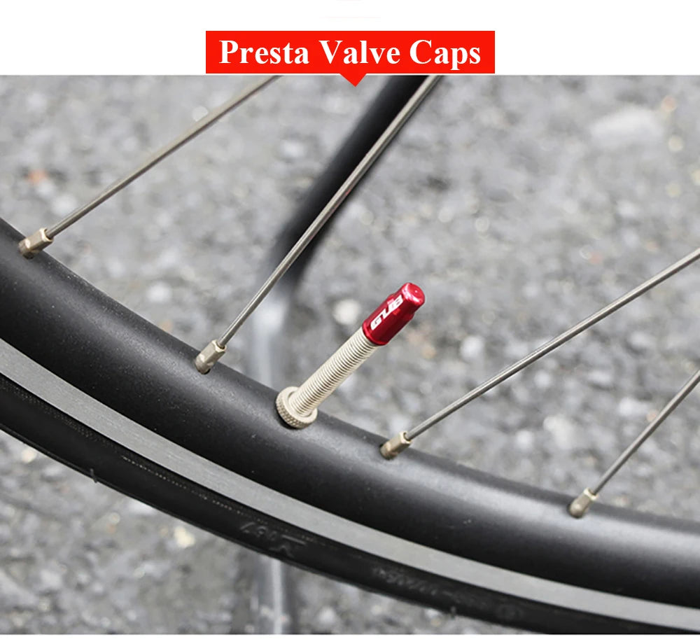 RISK 4 in 1 Bike Valve Core Wrench With 2 Presta Valve cap set Road Bicycle Valve Removal Tool Portable Repair Tools Accessories