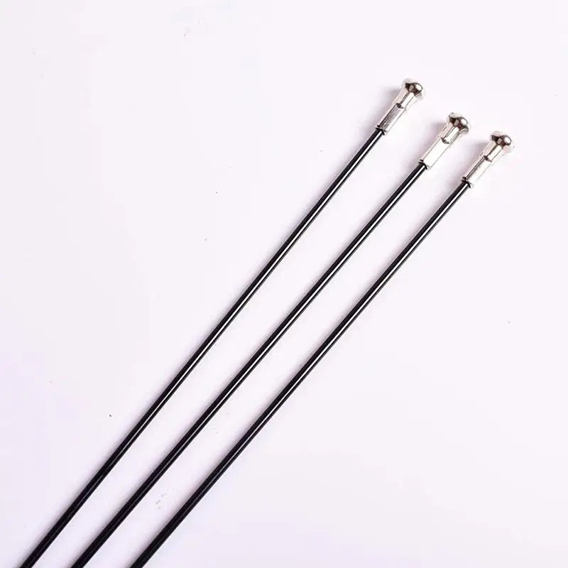 Stainless Steel Spokes for Bicycle, J Bend with Nipples, Good Quality, Bike 14G, 82mm-305mm, BK, 36Pcs,Customized Length