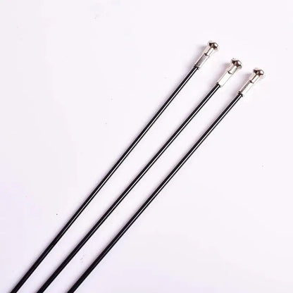 Stainless Steel Spokes for Bicycle, J Bend with Nipples, Good Quality, Bike 14G, 82mm-305mm, BK, 36Pcs,Customized Length