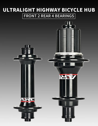 ARC Road Bike Hubs Rim Brake 4 Pawls 48 Clicks Front 100 Rear 130MM  20 24 Holes Ultralight 280g 8-11S