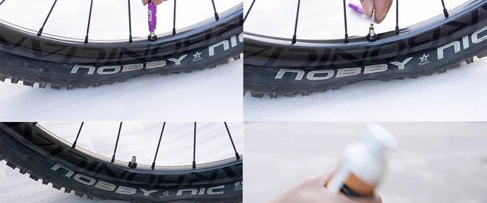 ZTTO MTB Mountain Road Bike Tubeless Sealant Injector For Bicycle Tubeless Tire UST Tyre No Inner Tubes Use With Valve Core Tool