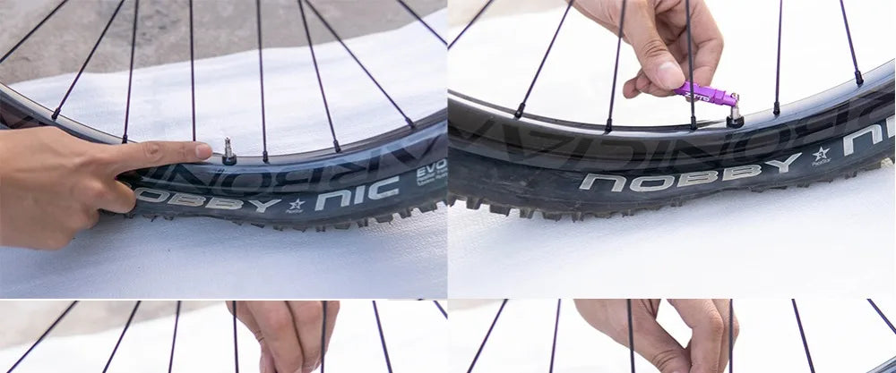 ZTTO MTB Mountain Road Bike Tubeless Sealant Injector For Bicycle Tubeless Tire UST Tyre No Inner Tubes Use With Valve Core Tool