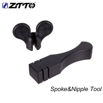 ZTTO Bicycle Spoke Wrench Nipple Tool 1.1/1.3/1.5/1.6mm Aero Spokes Holder Tool Straight Pull Flat Spokes 14G Nipples Spanner
