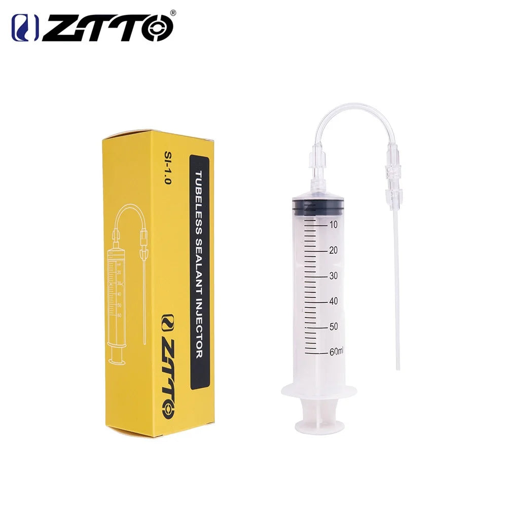 ZTTO MTB Mountain Road Bike Tubeless Sealant Injector For Bicycle Tubeless Tire UST Tyre No Inner Tubes Use With Valve Core Tool