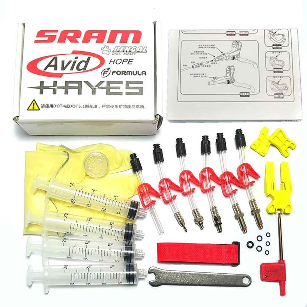 Hydraulic Disc Brake Bleed Kit For Formula Sram Avid Juicy Hayes Hope