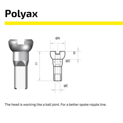 12 SAPIM POLYAX NIPPLES 14G 2.0X12/14MM