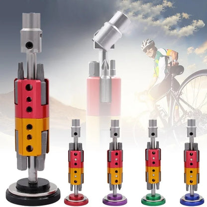 Steer Tube Tool Kit Hex Spoke Screwdrivers Tyre Lever Allen Wrench MTB Mountain Bike Multitool