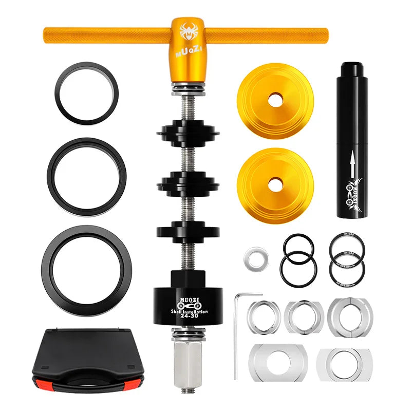 MUQZI MTB Bike Bottom Bracket Bearing Assemble Disassemble and Headset Press-in Tool Road Bicycle Tool Kit