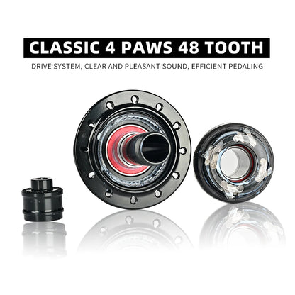 ARC Road Bike Hubs Rim Brake 4 Pawls 48 Clicks Front 100 Rear 130MM  20 24 Holes Ultralight 280g 8-11S