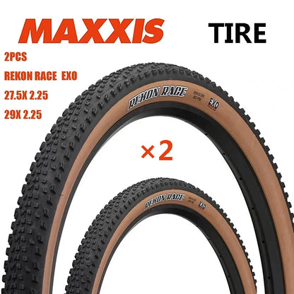 2PCS MAXXIS 29 MTB Bicycle Tire 27.5x2.25 29x2.25 REKON RACE EXO Tires Anti Puncture Tyre MTB Bike Off-road Downhill Tire/Tube