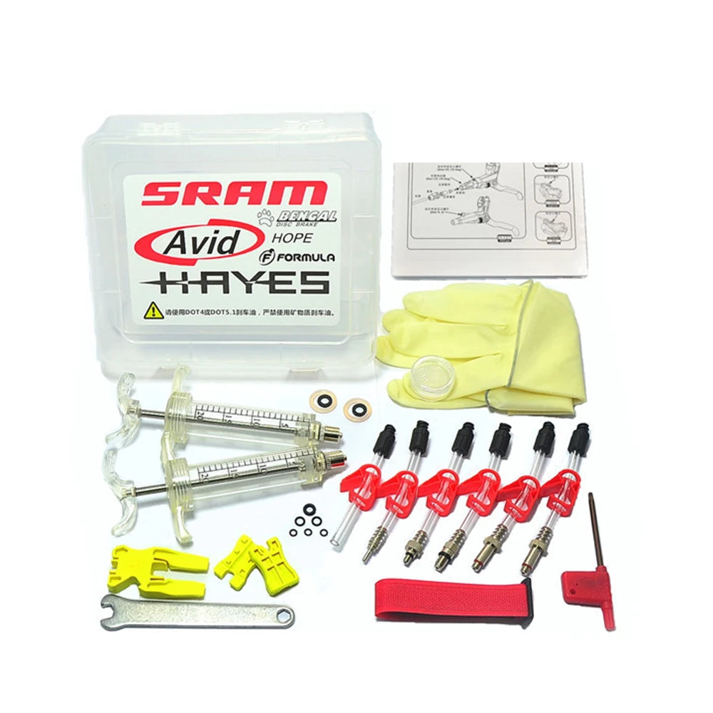Hydraulic Disc Brake Bleed Kit For Formula Sram Avid Juicy Hayes Hope