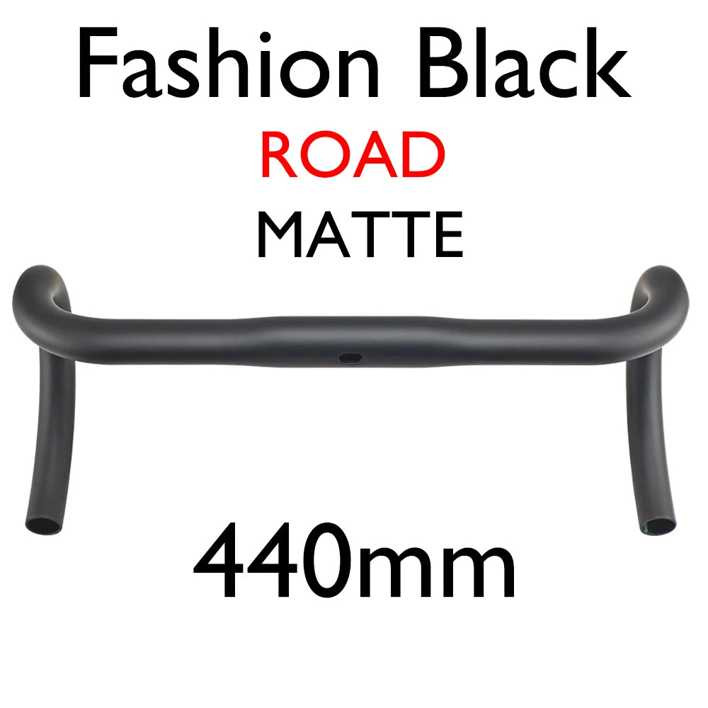 Carbon Fiber Road/Gravel Bike Handlebar, T800 Drop Bar, 380-440mm, 3K, UD