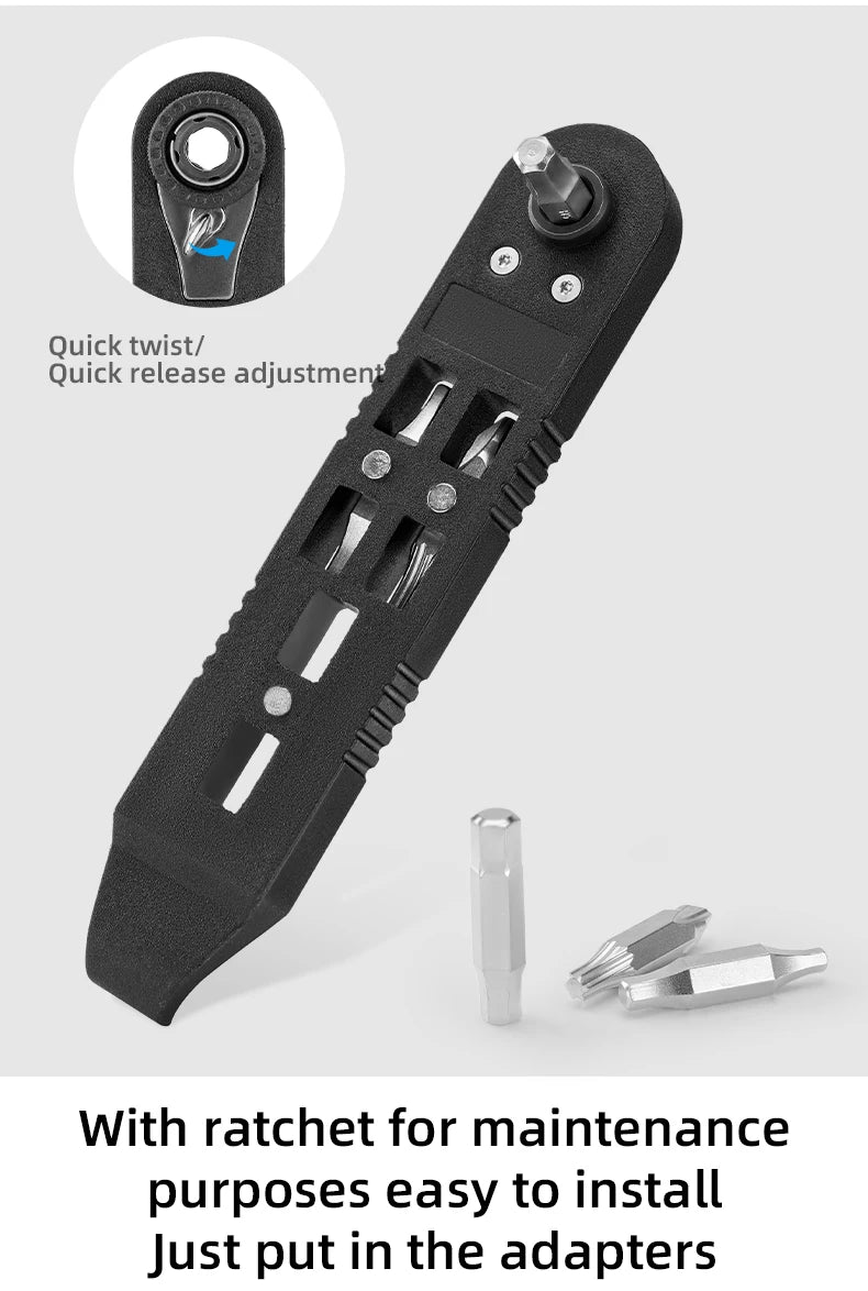 ROCKBROS Multifunctional Portable Tire Levers Ratchet Wrench