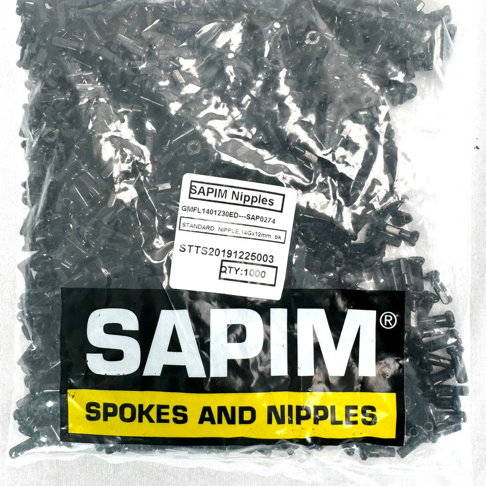 SAPIM Standard brass spoke Nipple Bicycle spokes NIPPLES 14G 2.0X12MM