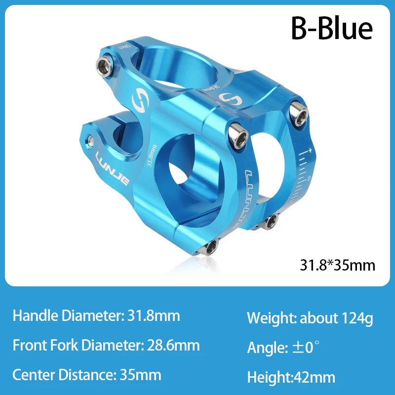 CNC MTB Stem 31.8 Ultralight Handlebar Stem 35mm Aluminum
