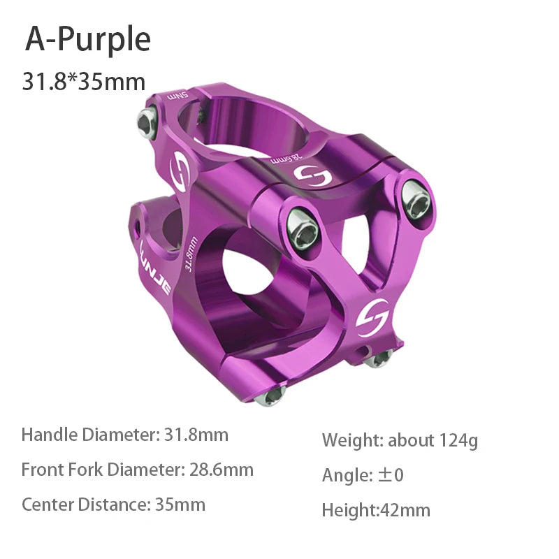 CNC MTB Stem 31.8 Ultralight Handlebar Stem 35mm Aluminum