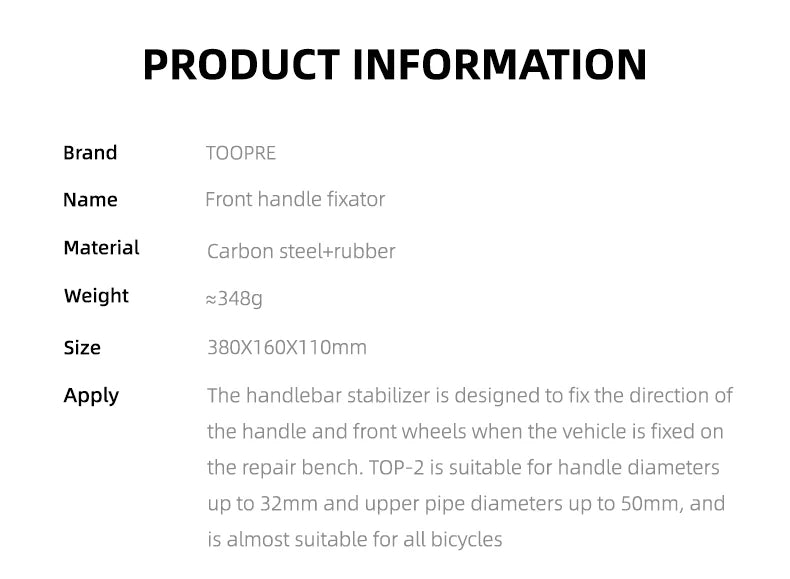 TOOPRE Bicycle Handlebar Stabilizer