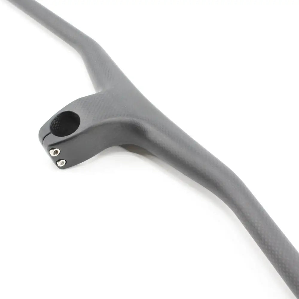 New Mountain Bike 3K Full Carbon Fibre Handlebar Carbon Bicycle handlebar and stem integrated carbon MTB bar -17 degrees angle