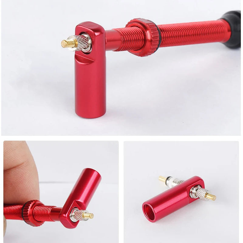 2pcs Bike Tubeless Valve Stem 40mm 44mm 60mm with Integrated Presta Valve Core Removal Tool Cap For MTB Road Bicycle Tire Rim