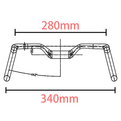 New Gravel 14degrees Carbon Fiber Bicycle Handle T1000 Ultra Light 28 30 32 34 36 38 40 42 44cm