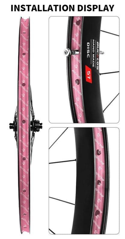 BUCKLOS Bike Tubeless Tape MTB Tubeless Tire Liner Bicycle Rim Strip Wear-Resistant Wheel RimTape 17/19/21/23/25/28/30/32/35mm