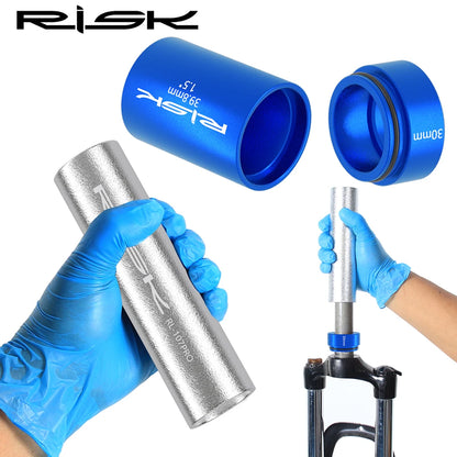 RISK Bicycle Front Fork Crown Installation Tool Practical Mountain Bike Headset Press-Fit Tool Anti-slip Repairing Supplies