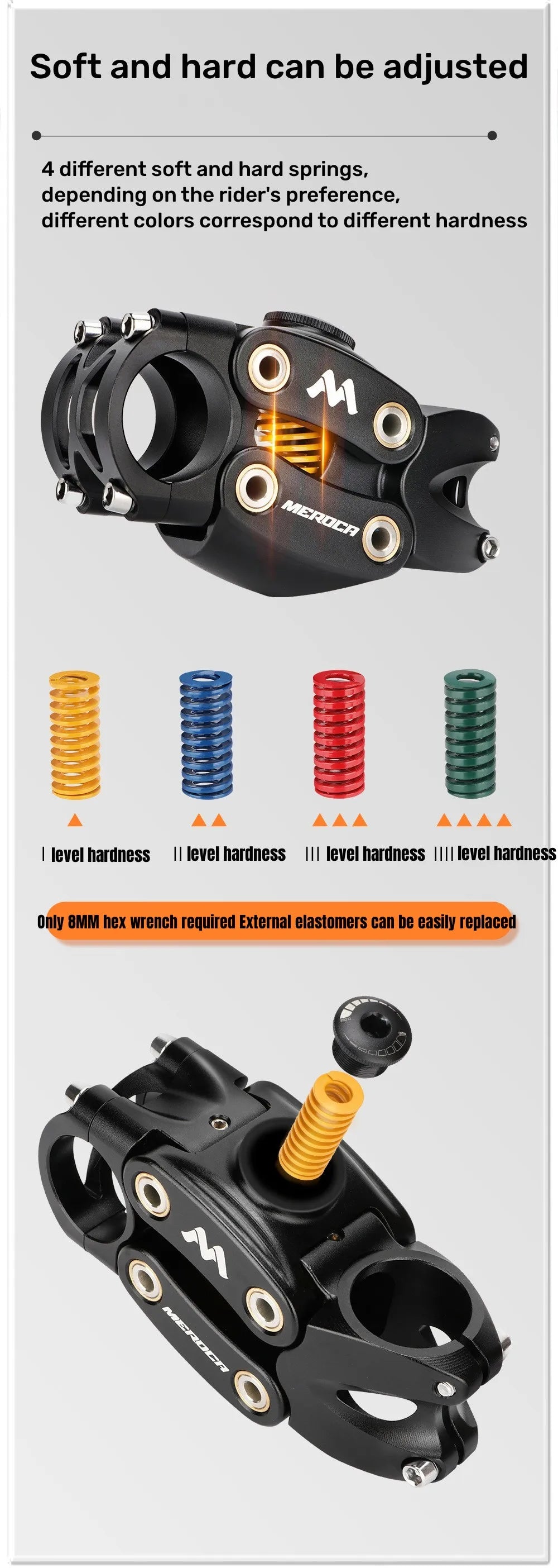 MEROCA Suspension Stem 90MM Off-Road Touring Gravel