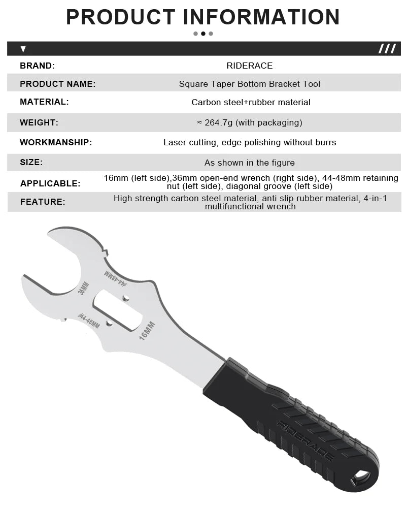 4 in 1 Bottom Bracket Wrench