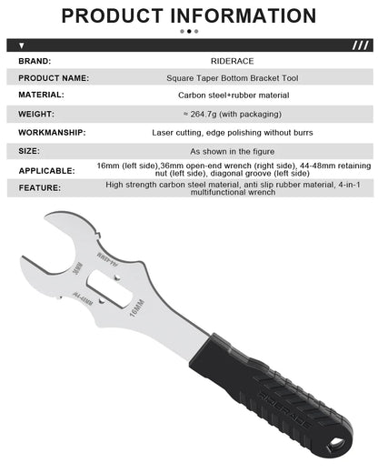 4 in 1 Bottom Bracket Wrench