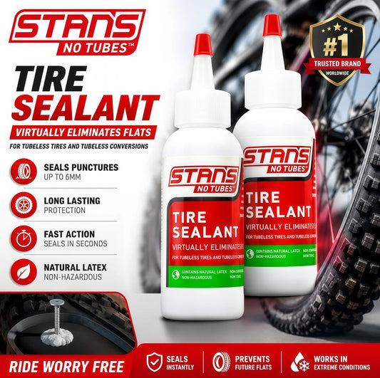 Stan’s NoTubes Tubeless Tire Sealant 2oz Fast Sealing Bike Puncture Repair Anti-Flat MTB Road Cycling