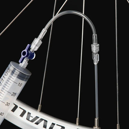 RIDERACE Bicycle Tubeless Tire Liquid Injection Tool 60ml Bike Tire Tubeless Sealant Injector Oil Mineral Change Repair Tools