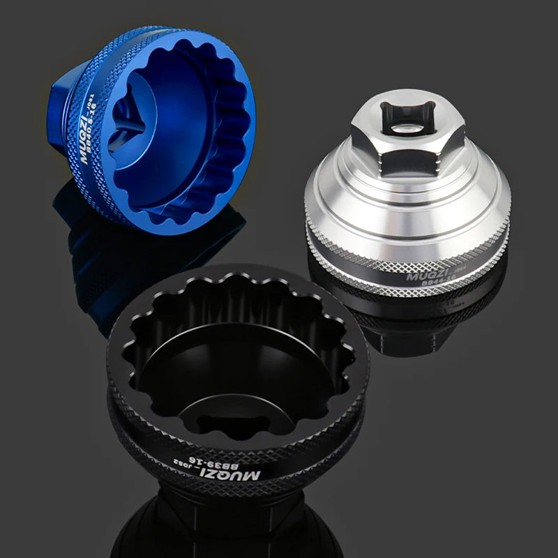 MUQZI Bottom Bracket Install Removal Tool 12/16-Notch Fits 39mm/40.5mm/44mm/45.6-46.6mm Outer Diameter BB Cups