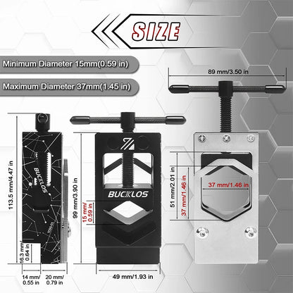 BUCKLOS Bicycle Tube Cutting Saw Guide Tool Bike Handlebar Seatpost Fork Steerer Tube Cutting Fixture Bicycle Repair Tools