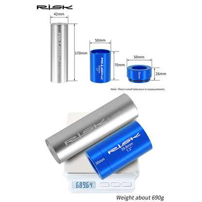 RISK Bicycle Front Fork Crown Installation Tool Practical Mountain Bike Headset Press-Fit Tool Anti-slip Repairing Supplies