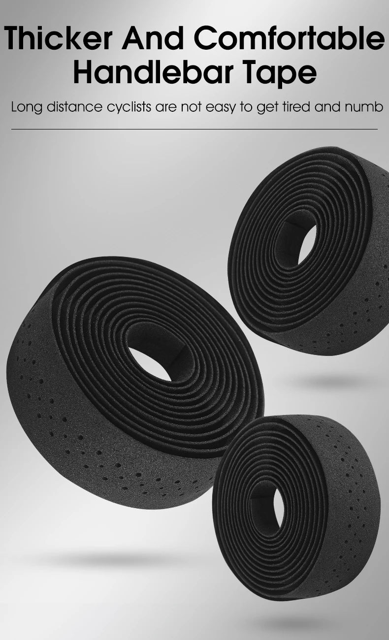 WEST BIKING Bicycle Handlebar Tape EVA High Elastic Bike Bar Tape Breathable Shock Absorption Tapes MTB Road Bike Accessories