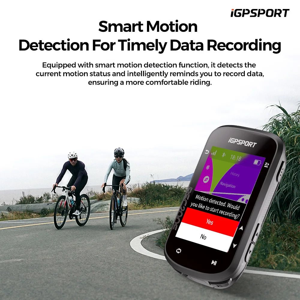 iGPSPORT BSC200S GPS Route Navigation Bike Computer Colorful Screen Wireless Speedometer Odometer Bluetooth Ant+